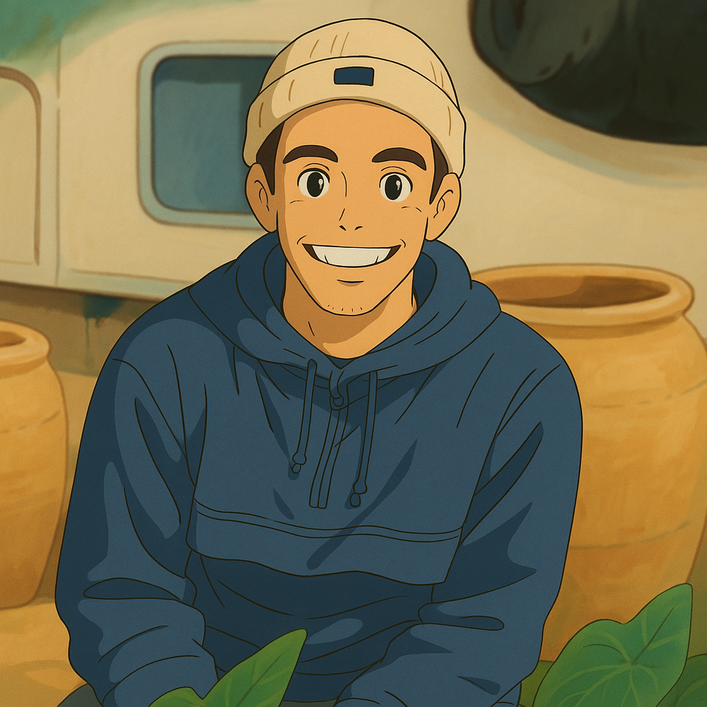 Personal photo transformed with Studio Ghibli filter.